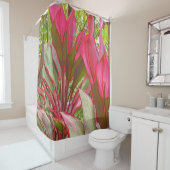 姉妹植物を有するハワイアンカーテン シャワーカーテン (インサイチュ)