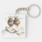 姉妹永遠のキーチェーン - パステル 大きい妹と小さい妹 キーホルダー (裏面)