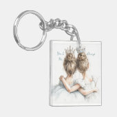 姉妹永遠のキーホルダー – パステル 大きい妹と小さい妹 キーホルダー (正面左)