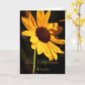 姉妹用イタリアン誕生日カード カード (黄色い花)