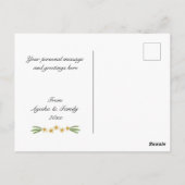 姉妹用フォトコラージュEIDグリーティングカード ポストカード (裏面)