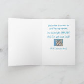 姉妹癌ムーディースキャット折りグリーティングカード カード (内部)