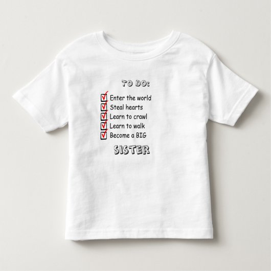 姉妹発表シャツ トドラーTシャツ (正面)