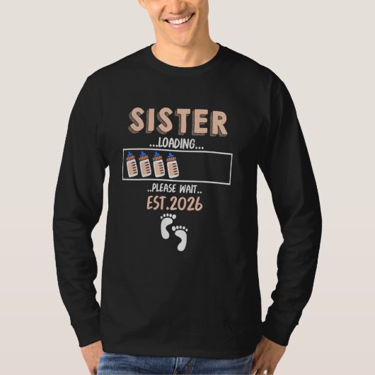姉妹積載2026お待ちファミリーおもしろいベビー Tシャツ (正面)