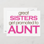 姉妹素晴らしが伯母に昇進する ポストカード (正面/裏面)