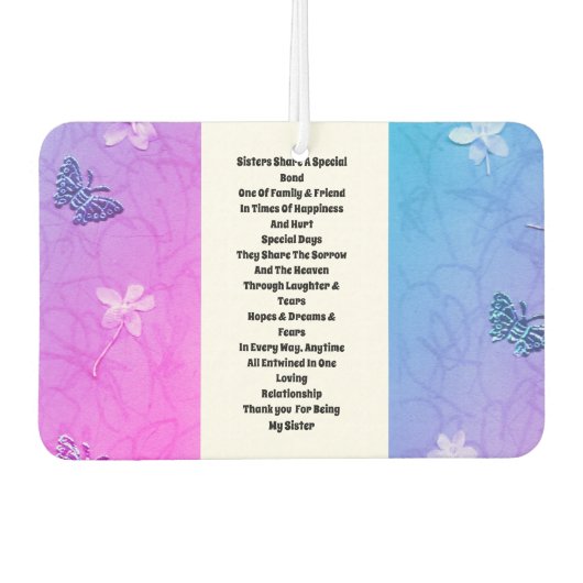 姉妹装飾 カーエアーフレッシュナー (正面)