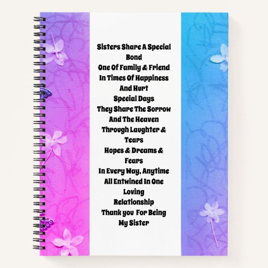 姉妹装飾 ノートブック (正面)