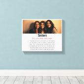 姉妹記念の定義カスタムアクリル系記念 キャンバスプリント (インサイチュ (ウッドフロア))