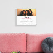 姉妹記念の定義カスタムアクリル系記念 キャンバスプリント (インサイチュ (リビング))