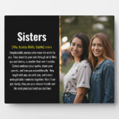 姉妹記念の定義カスタムアクリル系記念 フォトプラーク (正面)