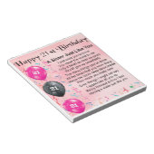 姉妹詩 – 21歳のデザイン ノートパッド (アングル)