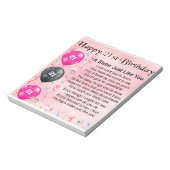 姉妹詩 – 21歳のデザイン ノートパッド (回転)