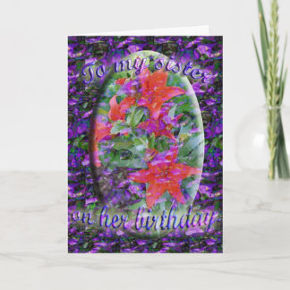 姉妹誕生日カード カード