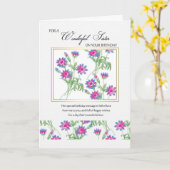 姉妹誕生日カード – フローラ誕生日カード カード (黄色い花)