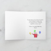 姉妹誕生日及び水やり缶 カード (内部)