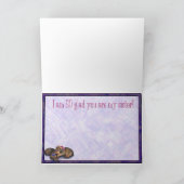 姉妹誕生日2人の小さなダシュント姉妹 カード (内部)