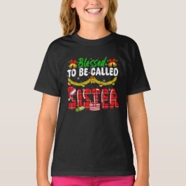 姉妹賛美クリスマス子供家族と呼ばれる Tシャツ