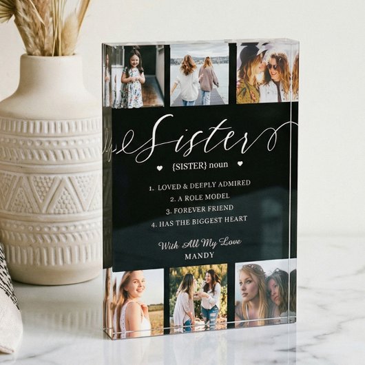 姉妹辞書の定義フォトコラージュブラック フォトブロック