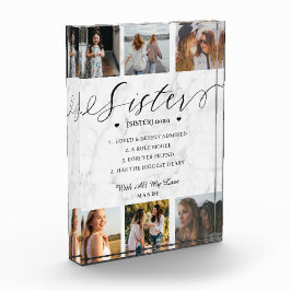 姉妹辞書定義フォトコラージュ大理石 フォトブロック