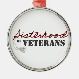 姉妹関係のオーナメント メタルオーナメント