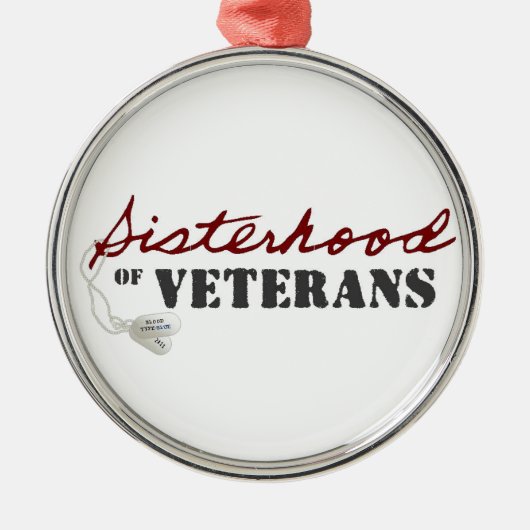 姉妹関係のオーナメント メタルオーナメント (正面)