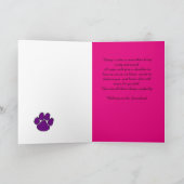 "姉妹関係への歓迎"の挨拶状 カード (内部)