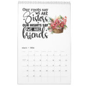 姉妹霊感の年 カレンダー (3月 2026)