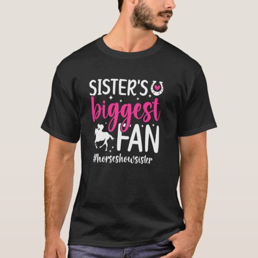 姉妹馬術最大のファン 馬術 姉妹 Tシャツ (正面)