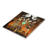 姉妹3の魔法使いの芸術の装飾的なタイル タイル (側面)