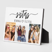 姉妹3フォトコラージュ家族記念ギフト フォトプラーク (側面)