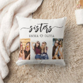 姉妹3フォトコラージュ記念ギフト クッション (ブランケット)