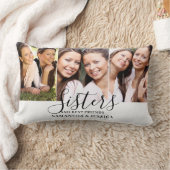 姉妹3写真 ランバークッション (ブランケット)