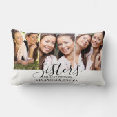 姉妹3写真 ランバークッション (正面)