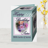 姉妹40歳の誕生日(バラ) カード (黄色い花)