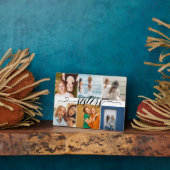 姉妹6フォトコラージュかわいいパーソナライズされたギフト フォトプラーク (側面)