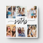 姉妹6フォトコラージュ記念ギフト フォトプラーク (正面)