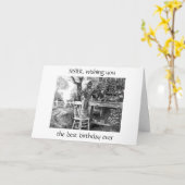 **姉妹**お客様にとって特別な誕生日・ウィッシュ カード (黄色い花)