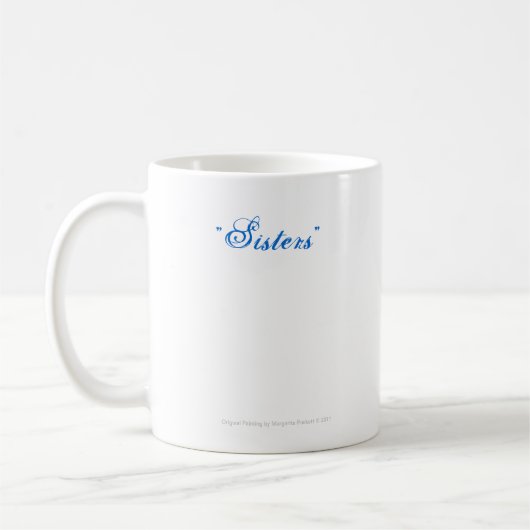 "姉妹"の陶磁器のマグ コーヒーマグカップ (左)
