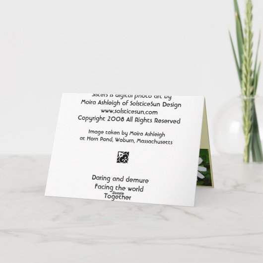 姉妹 カード (裏面)