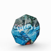 姉妹 |シンプルタイポグラフィ(写真付き) フォトブロック (左)