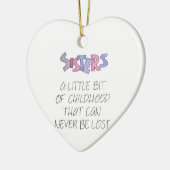 姉妹 セラミックオーナメント (左)