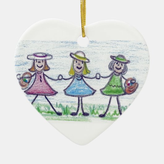 姉妹 セラミックオーナメント (正面)