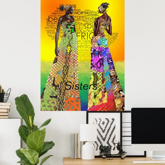 姉妹 ポスター (ホームオフィス)