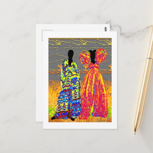 姉妹 ポストカード (正面/裏面インサイチュ)