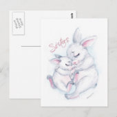 姉妹 ポストカード (正面/裏面)