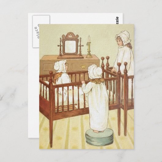 「姉妹」 ポストカード (正面/裏面)