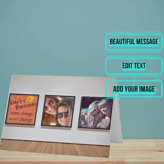 姉妹「メモリーウォール」誕生日カード カード