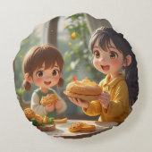 姉妹 ラウンドクッション (裏面)