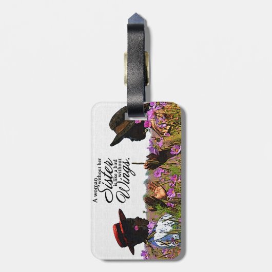 姉妹 ラゲッジタグ (裏面縦)