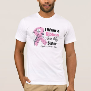 姉妹-乳がんピンクリボン Tシャツ